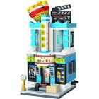 Lego children's toys assembled movie theater Loz 1635