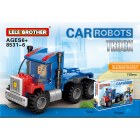 Lego children's toys assemble Lele brother car transforming robot 8531