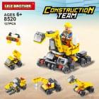 Lego children's toys assemble construction team Construction Team 6in1 Lele Brother 8520