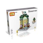 Children's toys assemble lego puzzle Autumn Bookstore Mini street Loz 1624