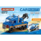 Lego children's toys assemble Lele brother car transforming robot 8531