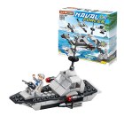 Lego children's toys to assemble puzzles for 6-year-olds Navy 6in1 Lele Brother 8552