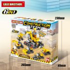 Lego children's toys assemble construction team Construction Team 6in1 Lele Brother 8520