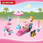 Children's toys assembled lego Lele Brother girl's house 8518