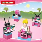 Children's toys assembled lego Lele Brother girl's house 8518