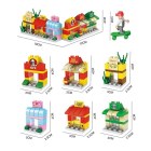 Children's toys assemble small street Mini Street 6in1 Lele Brother 8596