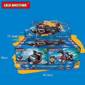 Lego children's toys assemble Black Hawk Helicopter Lele Brother 8536 Helicopter