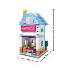 Children's toys assemble lego puzzles Sweet shop Mini street Loz 1606