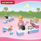 Children's toys assembled lego Lele Brother girl's house 8518