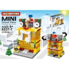 Children's toys assembled lego city mini shop Lele Brother 8537