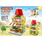 Children's toys assembled lego city mini shop Lele Brother 8537