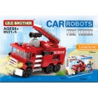 Lego children's toys assemble Lele brother car transforming robot 8531