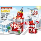 Children's toys assembled lego city mini shop Lele Brother 8537