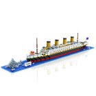 Lego children's toys assembled Titanic Loz 9389