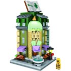 Children's toys assemble lego puzzle Autumn Bookstore Mini street Loz 1624