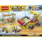 Lego children's toys assembled 8in2 city construction vehicle fleet Lele Brother 8608