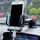 Car Mobile Phone Navigation Bracket Telescopic Silicone Suction Cup Car Air Outlet Instrument Panel Lazy Phone Holder Car Holder