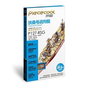 Metal assembly model Battleship FUSO Piececool P127-RSG