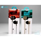 Metal music call headset subwoofer in-ear wire control 3.5mm stereo headset