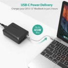 USB QUICK CHARGER RAVPOWER 60W 5-PORT QC 3.0 FAST CHARGER DESKTOP CHARGING STATION