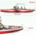 Metal model assembled battleship HMS PRINCE OF WALES Piececool P112-RSG