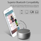 Hot selling super bass music mini portable stainless steel metal round subwoofer wireless X3 bluetooth speaker