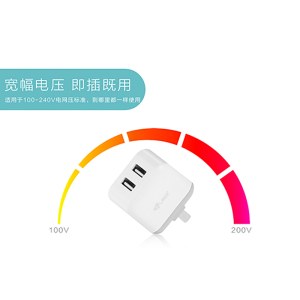 U19 Mobile Phone Charger Double USB Output Charger 2.4A