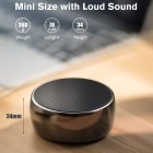 Hot selling super bass music mini portable stainless steel metal round subwoofer wireless X3 bluetooth speaker